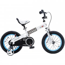 RoyalBaby Buttons Blue 14 inch Kid's Bicycle With Training Wheels