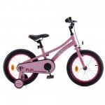 RoyalBaby Flip Kids Bike Boys Girls 16 Inch Bicycle with Training Wheels Pink