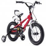 Royalbaby Freestyle 14 In Red Kids Bike Boys and Girls Bike Two hands brakes