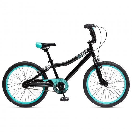 Schwinn Snap Kids Bike, 20 in, Light Frame, Boys, Black