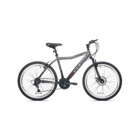 Kent Bicycles 26-inch Men's KZR Front Suspension Mountain Bike, Gray-black