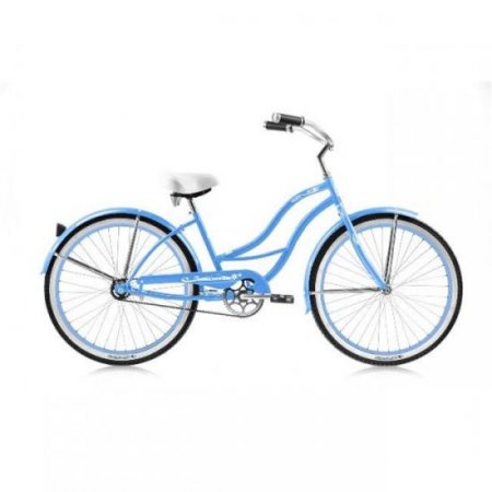 Micargi TAHITI-F-BBL 26 in. Tahiti Women's Beach Cruiser Bicycle, Baby Blue & Baby Blue