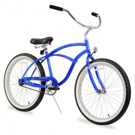 24" Firmstrong Urban Man Single Speed Beach Cruiser Bicycle, Royal Blue