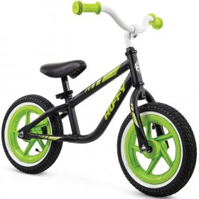 Huffy Boys' 12 in. Lil Cruizer Balance Bike, Black/Neon Green