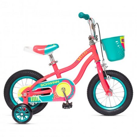 Schwinn Breeze KidsSchwinn Breeze Kids Bike, 12 in. with Basket, Girls, Pink