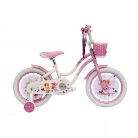 Micargi ELLIE-G-16-WHI-PK 16 in. Girls Bicycle, 44, White and Pink