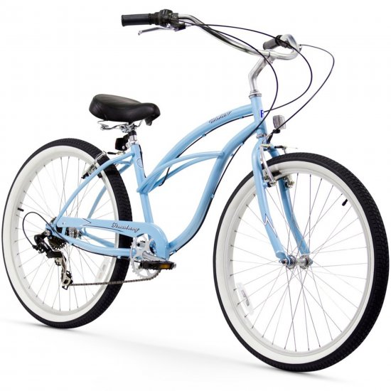 26\" Firmstrong Urban Lady Seven Speed Women\'s Beach Cruiser Bike, Baby Blue