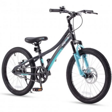 Royalbaby Explorer 20 In. Children's Bicycle, Black and Blue