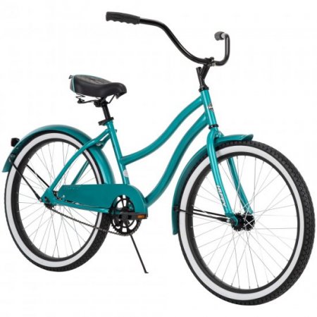 Huffy 24Huffy 24 Cranbrook Girls Beach Cruiser Bike for Women, Sky Blue