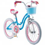 Royalbaby Girls Kids Bike Stargirl 18 In. Bicycle Basket Kickstand Blue Child's Cycle