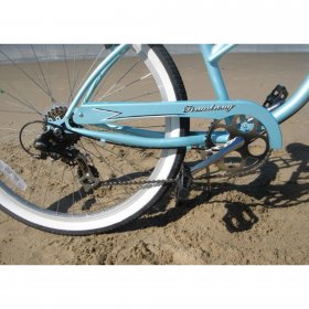 26" Firmstrong Urban Lady Seven Speed Women's Beach Cruiser Bike, Baby Blue