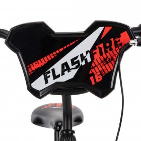Huffy 16-inch Flashfire Boys' Bike for Kids, Red Neon