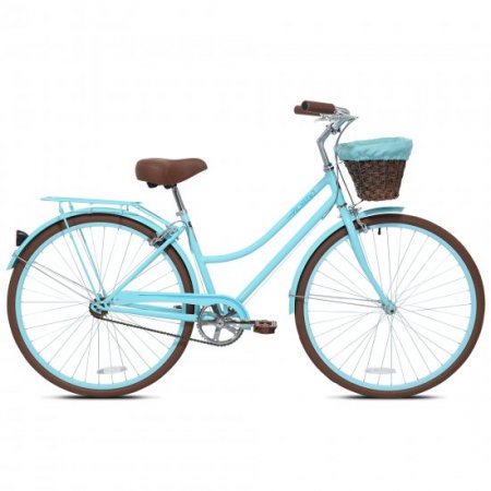 Kent Bicycles 700C Providence Ladies Cruiser Bike, Light Blue and Brown