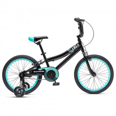 Schwinn Snap KidsSchwinn Snap Kids Bike, 18 in, Light Frame, Boys, Black