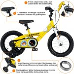 Royalbaby Chipmunk Boys Girls and Kids Submarine Steel 12 In Bike Training Wheels Yellow