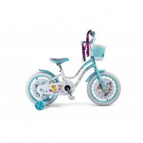 Micargi ELLIE-G-16-WHI-BBL 16 in. Girls Bicycle, White & Baby Blue - 18 x 7 x 36 in.