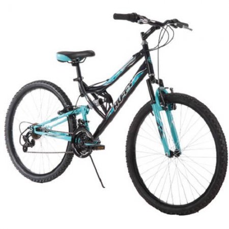 Huffy 26" Trail Runner Womens Mountain Bike, Metallic Pool Blue