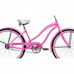 Micargi ROVER GX 26" Beach Cruiser Coaster Brake Single Speed Stainless Steel Spokes One Piece Crank Alloy Pink Rims 36H With Fenders Color: Pink/ Pink Rim