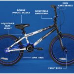 Kent Bicycles 20" Boy's Ambush BMX Bike, Black/Blue