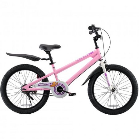 Royalbaby Freestyle Kid's Bike 20 In. Girl's and Boy's Kid's Bicycle Pink and Black with Kickstand