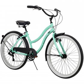 Huffy 26-In. Women's Lockland 7-Speed Cruiser Bike, Sea Foam, Green