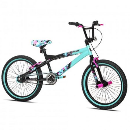 Kent Bicycles 20" Girl's Tempest Bicycles, Black/Aqua