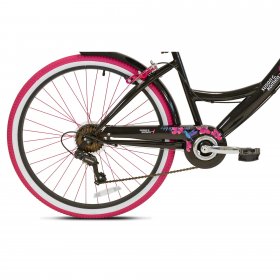 Susan G Komen 26" Women's Cruiser Bike, Black/Pink