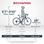 Schwinn Millsaps Road Bike, 700c wheels, 14 speeds, black / red, cyclocross