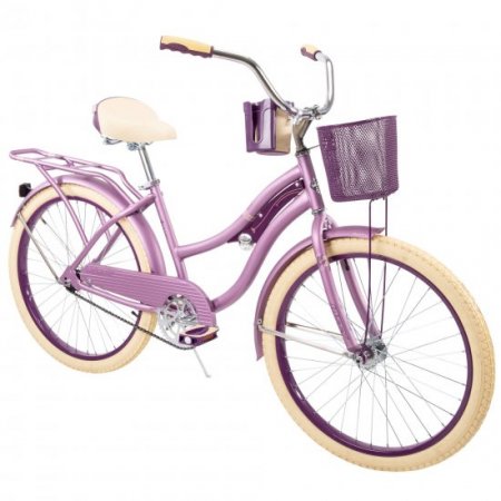 Huffy 24 In. Nel Lusso Girls' Cruiser Bike, Purple Satin