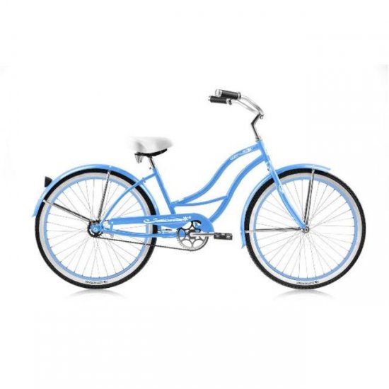 Micargi TAHITI-F-BBL 26 in. Tahiti Women\'s Beach Cruiser Bicycle, Baby Blue & Baby Blue