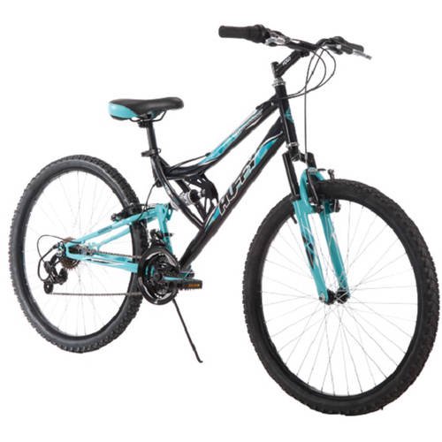 Huffy 26\" Trail Runner Womens Mountain Bike, Metallic Pool Blue