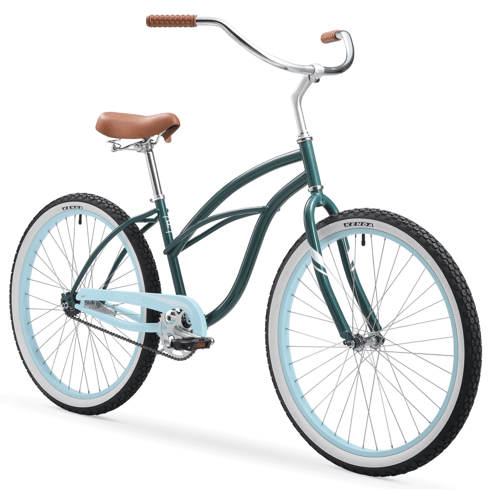 Firmstrong Special Edition Urban Lady Cruiser Bike, 26 Inches, Single-Speed, Dark Green